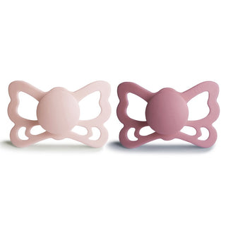 Frigg Butterfly Anatomisk Silikon 2-Pack Ocean Blush/Cedar 6-18 Mån