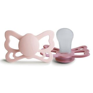 Frigg Butterfly Anatomisk Silikon 2-Pack Ocean Blush/Cedar 6-18 Mån