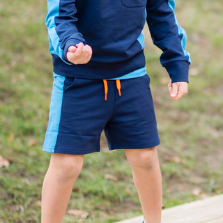 Geggamoja College Shorts Marinblå