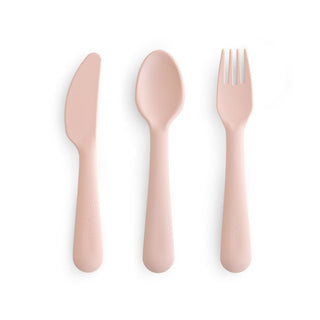 Mushie Bestickset Cutlery Blush