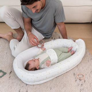 Doomoo Babynest Blomster, Gul