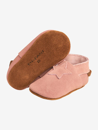 Enfant Elastisk Toffel Mocka Gamla Rose