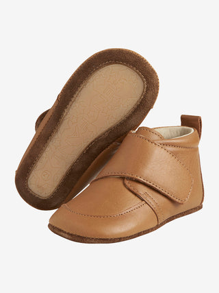 Enfant Baby lädertofflor Läder Brun