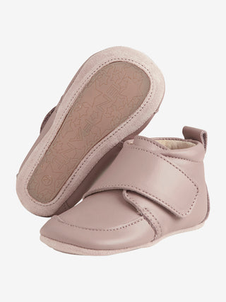 Enfant Babytofflor i läder Gammal ros