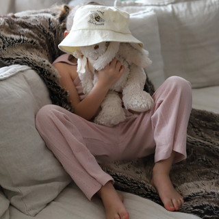 Geggamoja Byxor Pointelle Pink Rose