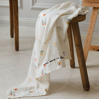 Elodie Bamboo Muslin Blanket Playground Spaceland