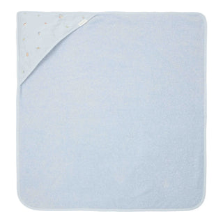 Little Dutch Handduk med Huva, Broderet Blue