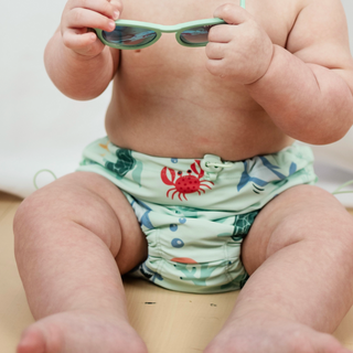 Geggamoja UV-Badblöja Havsdjur Blå