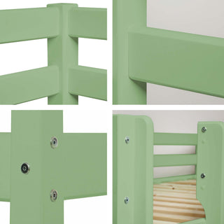 Hoppekids ECO Comfort Halvhöjd Säng 70x160 cm, Pale Green