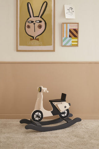 Kids Concept Gungscooter ljusbeige