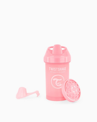 Twistshake Pipmugg Spillfri med Mixernät Stor 300 ml, Rosa