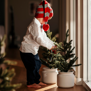 Geggamoja Chinos byxor Marinblå