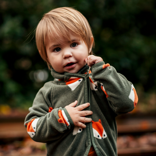 Geggamoja Fleeceset Räv Grön