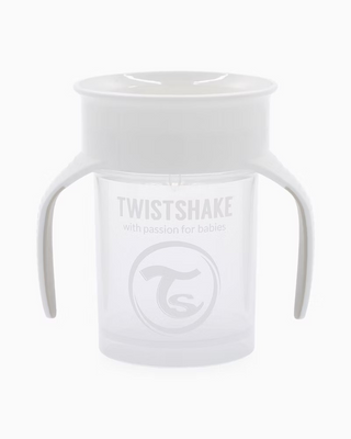 Twistshake Spillfri 360-mugg, Vit