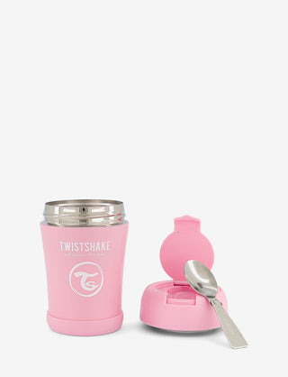 Twistshake Insulated Food Container Pastel Pink 350 ml